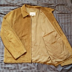 Mens suede leather jacket